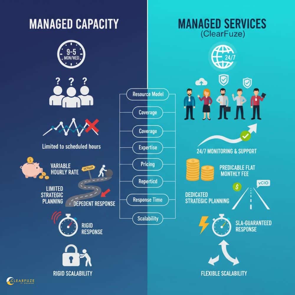 Managed Capacity vs Managed Services: Key Differences